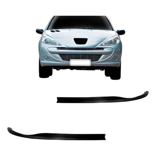 Par Spoiler Dianteiro Peugeot 207 Ano 2008 09 10 11 2012