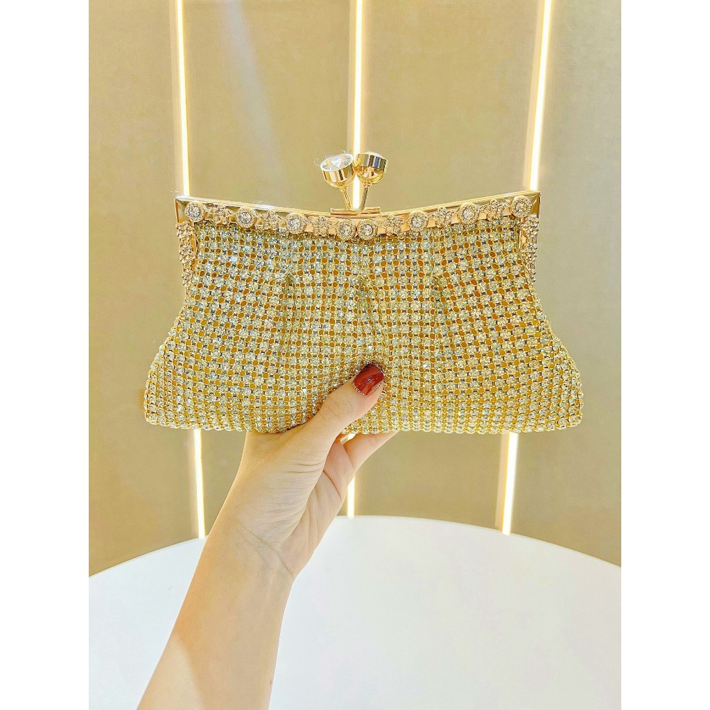 Bolsa De Noite Com Diamantes Para Festa , Casamento , Jantar À , Clutch