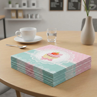Kit de Guardanapo de papel 20 Unidades P/ casamento Aniversario Hotel Decorado Decorativo 33cmx33cm
