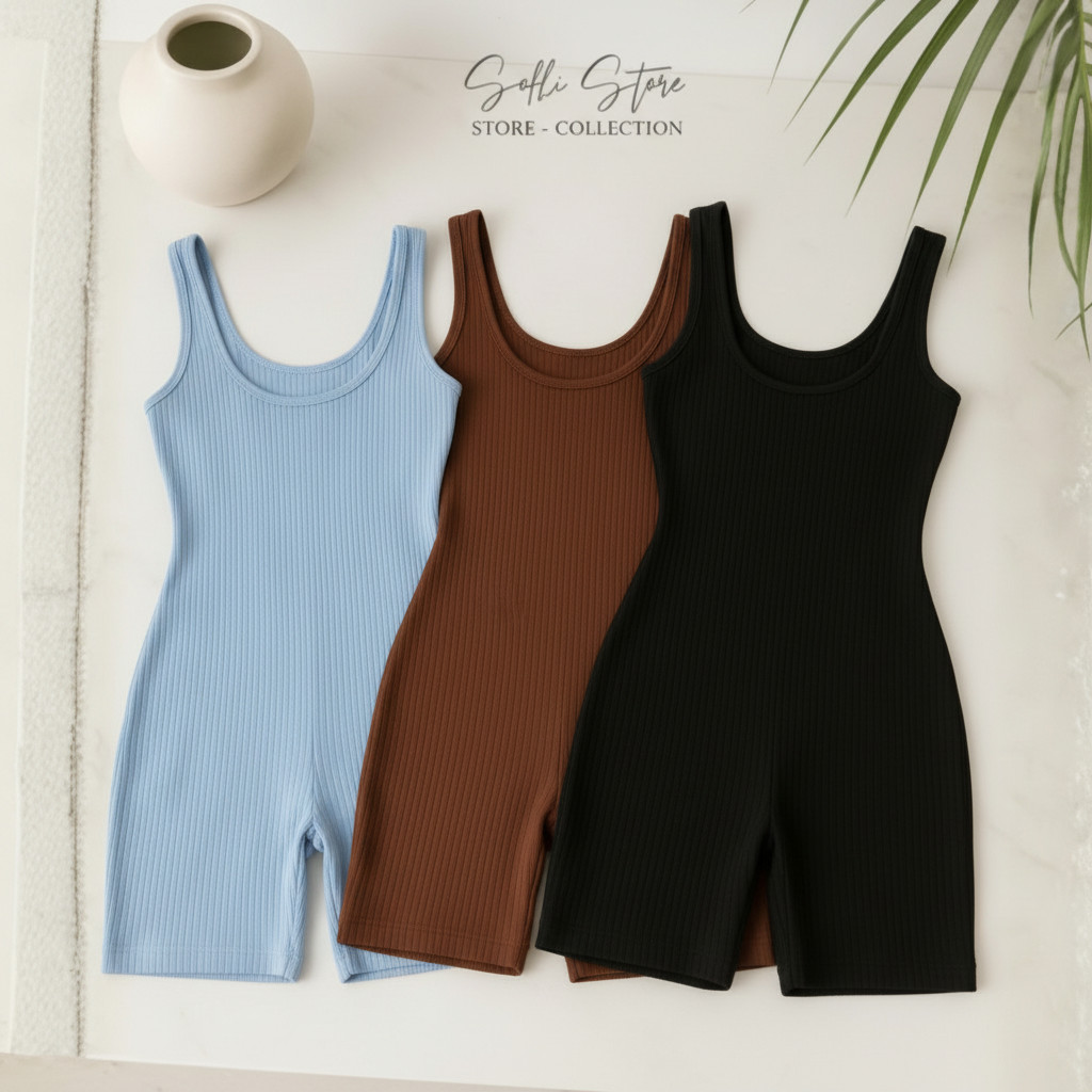 Imagem Macaquinho Feminino Academia Canelado Forro Duplo Yoga Moda Virginia