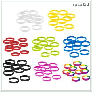 [Raze122] 10 Peças Pulseira Elástica De Borracha De Silicone De Cor Brilhante Masculina Feminina Chique