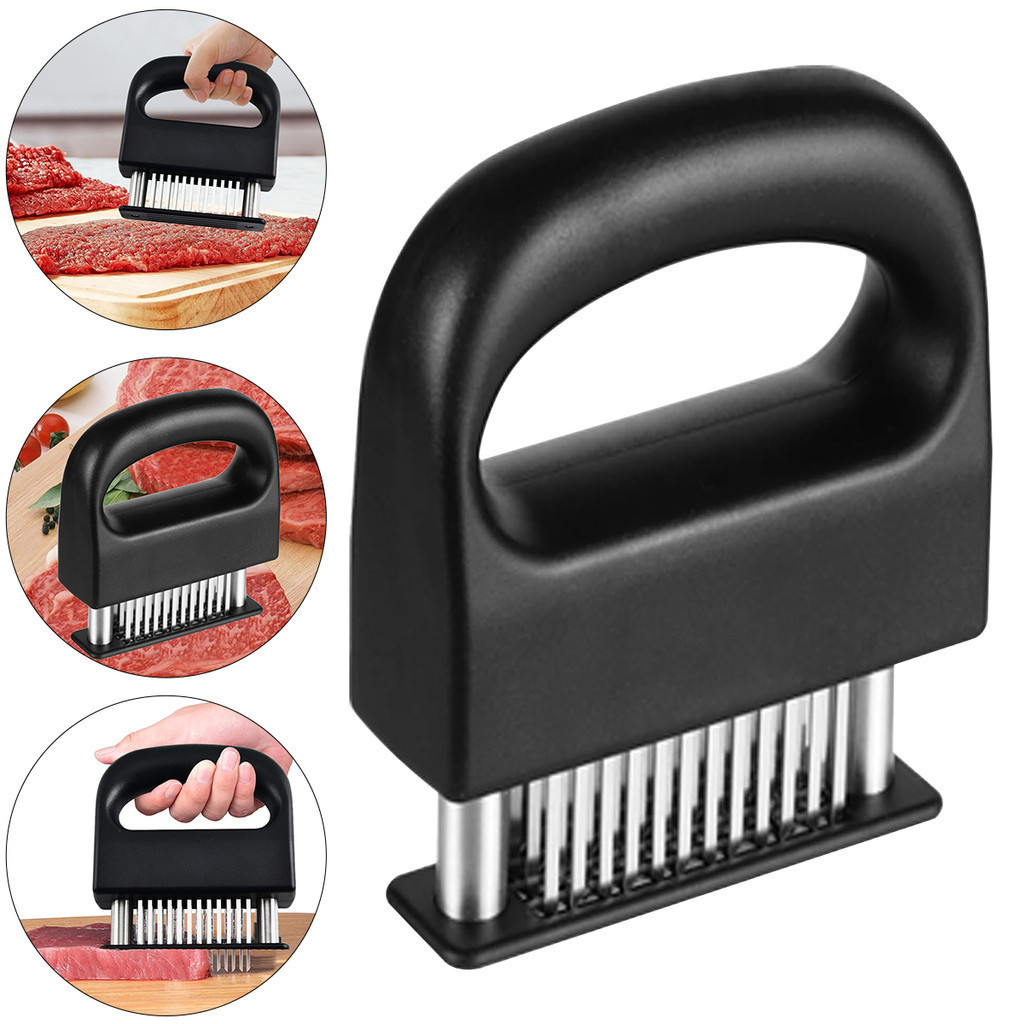 Amaciador de carne de luxo com agulha, utensílio de cozinha, ideal para amaciar ingredientes grelhados e diversos utensí