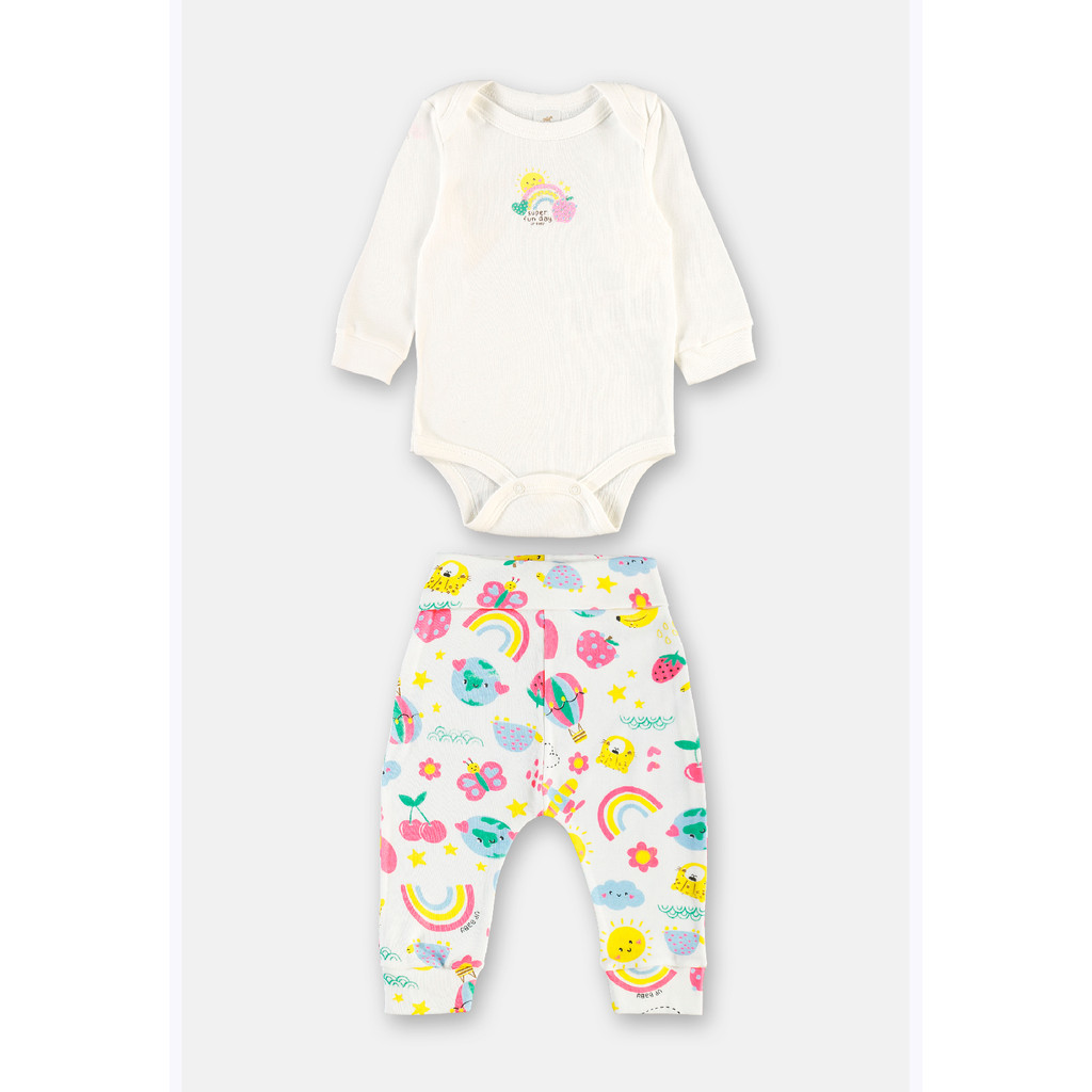 Conjunto Suedine Body Calça Up Baby
