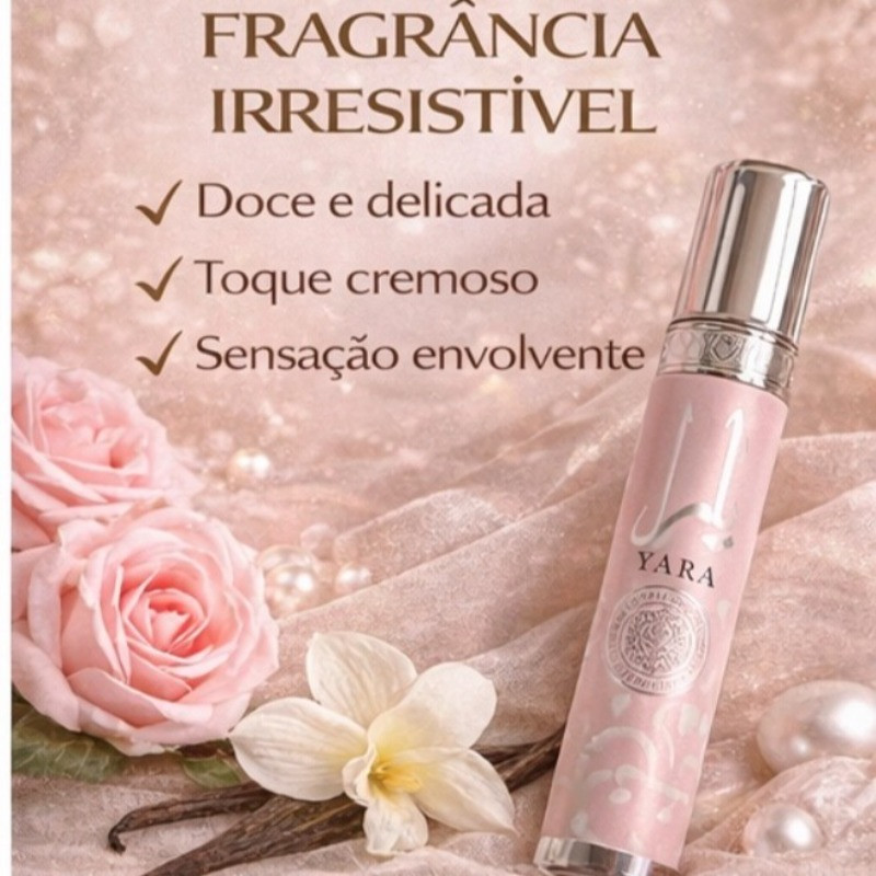 Perfume YARA 35ml Feminino – Doce, Elegante e Marcante | Alta Fixação