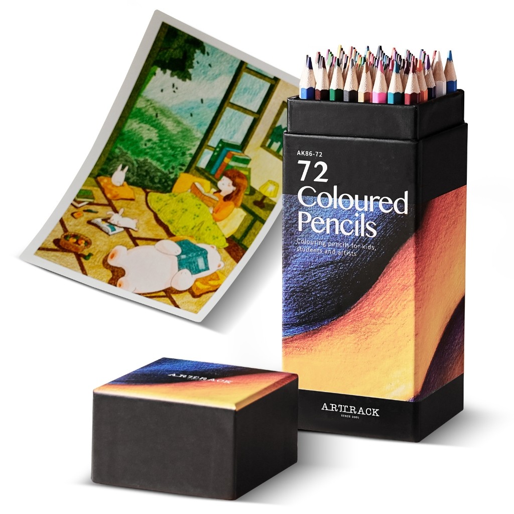 72 Cores Caixa De Chumbo Oleoso Pintura A Lápis Designer Material Escolar De Papelaria em Oferta na Shopee