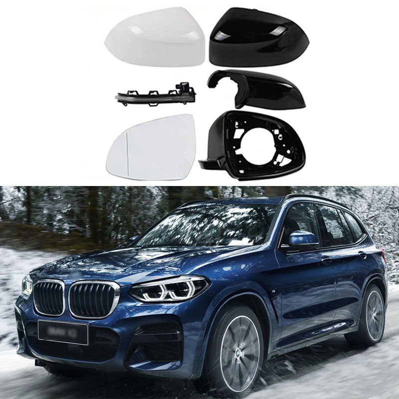 Adequado para 17-23 BMW/X3 espelho reverso escudo X4X5 espelho retrovisor quadro X6X7 lente reflexiva direção
