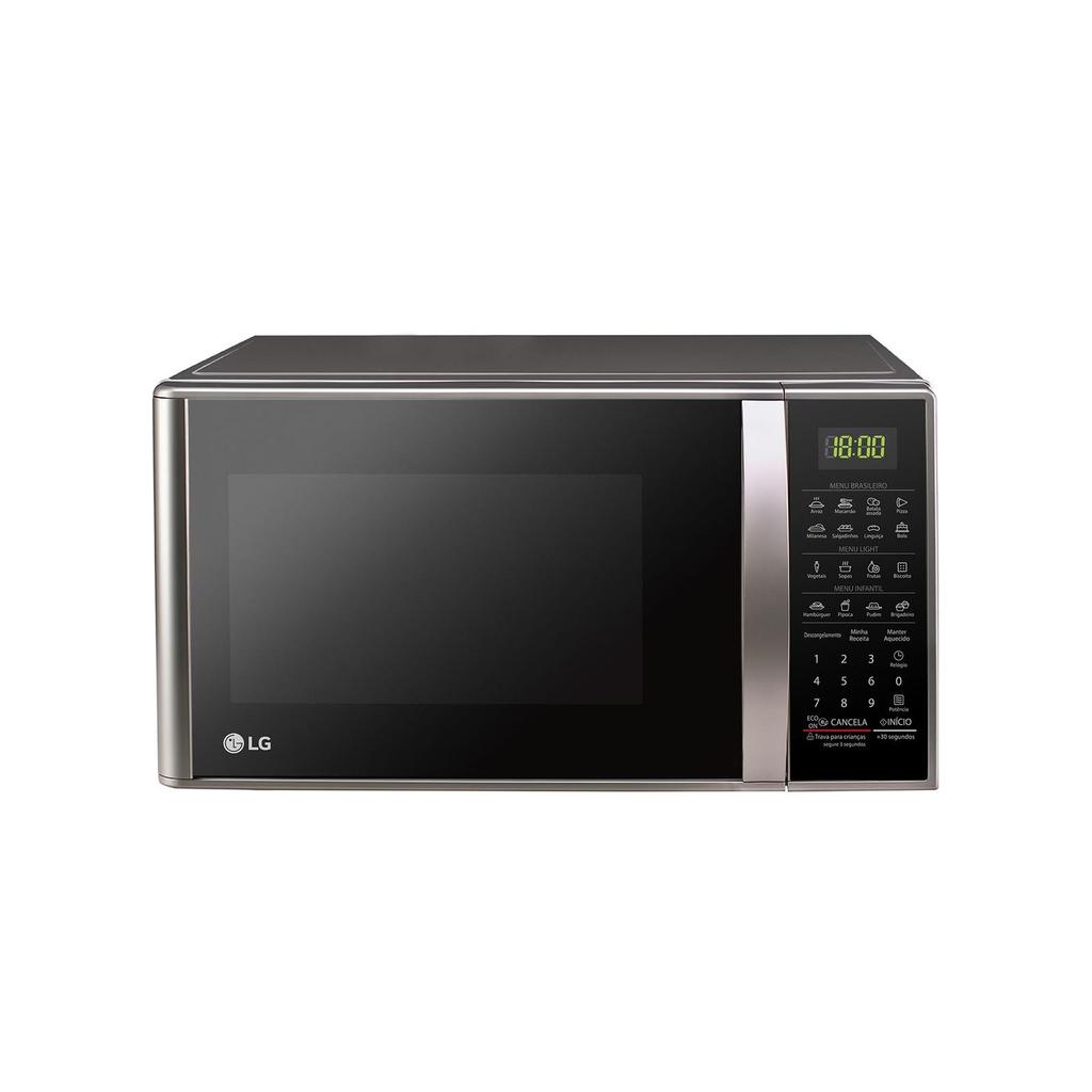 Micro-ondas LG 30 litros Prata Limpa Fácil (MS3043BRA)