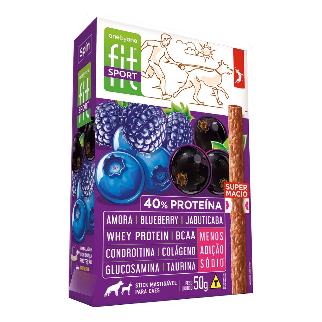Petisco Spin Fit Gourmet Amora, Blueberry e Jabuticaba