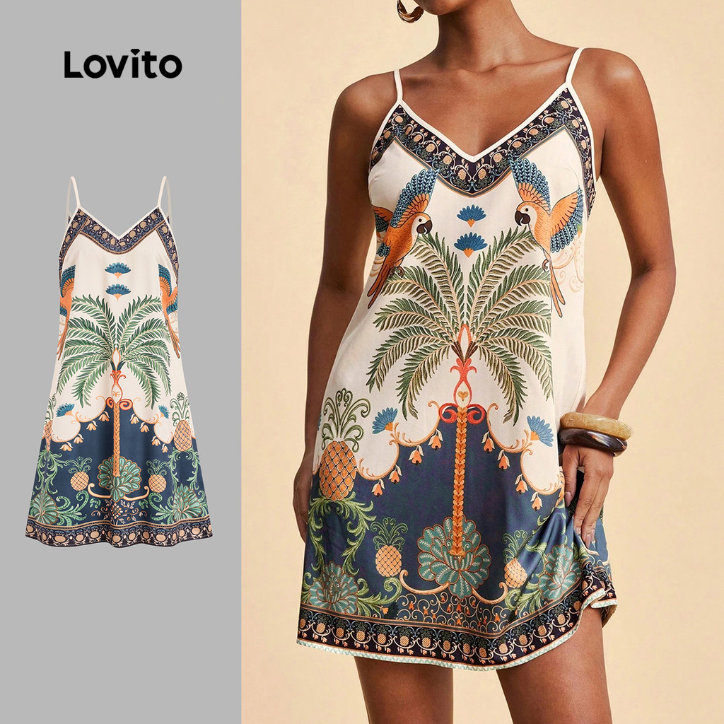 Lovito Vestido Boho Primavera/verão Feminino LBL34004 Lovito Vestido Boho Primavera/verão Feminino LBL34004