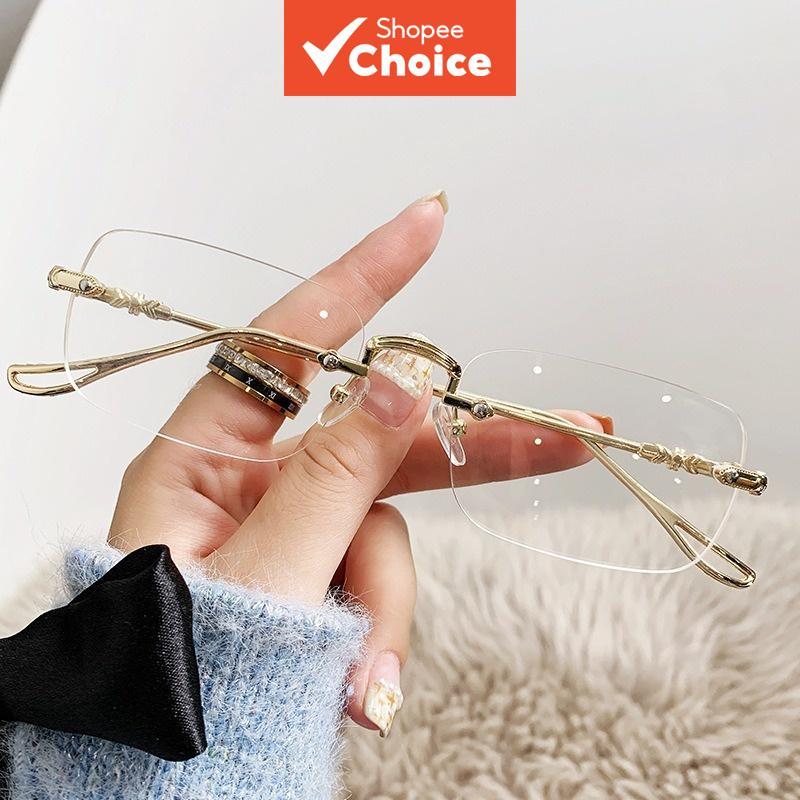 Óculos de Proteção contra Radiação Anti Luz Azul Sem Aro Para Mulheres e Homens, Armação Oversize Retrô Fashion