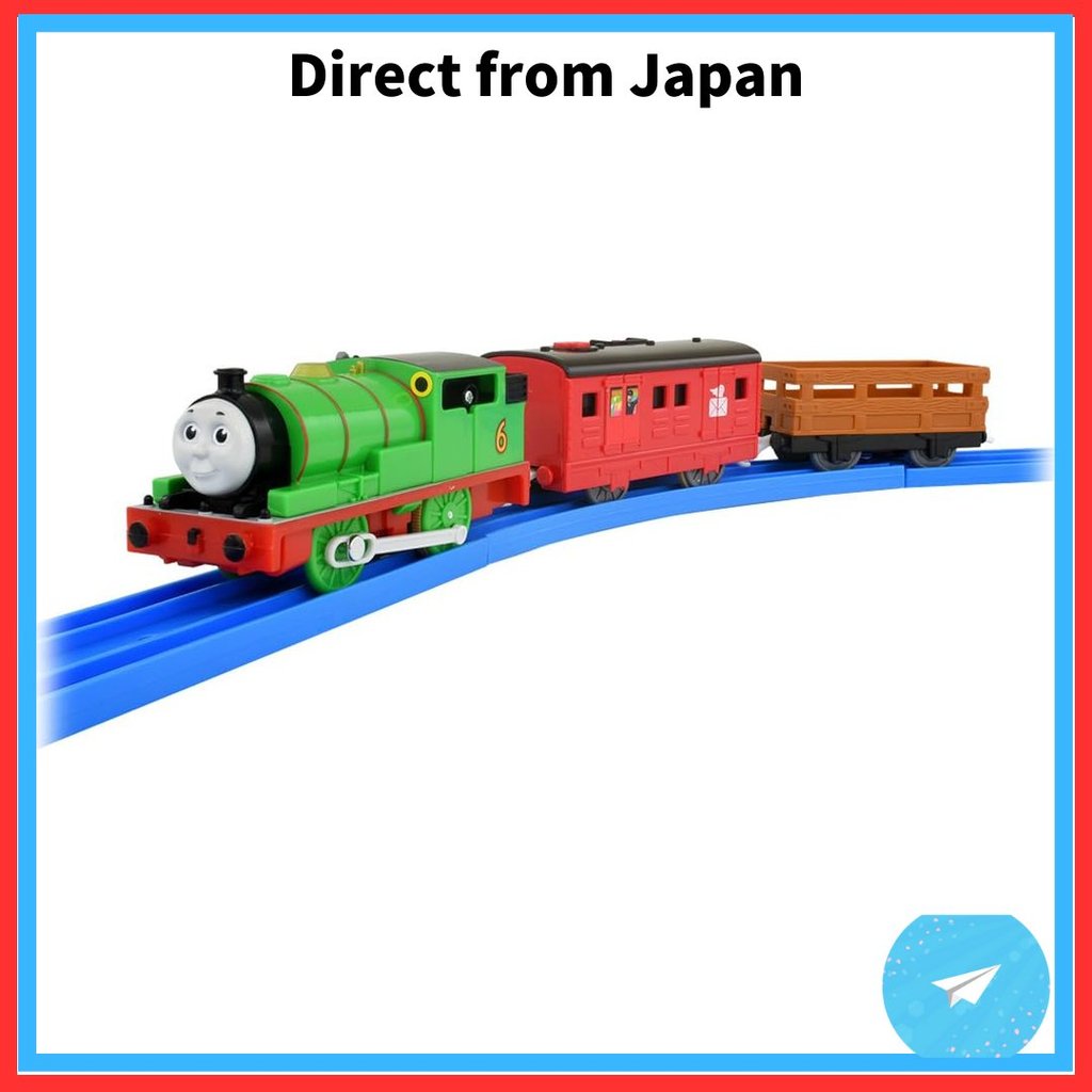 Trem de brinquedo Takara Tomy "Plarail Thomas OT-02 Talking Percy English Plus", unissex, para maiores de 3 anos, atend