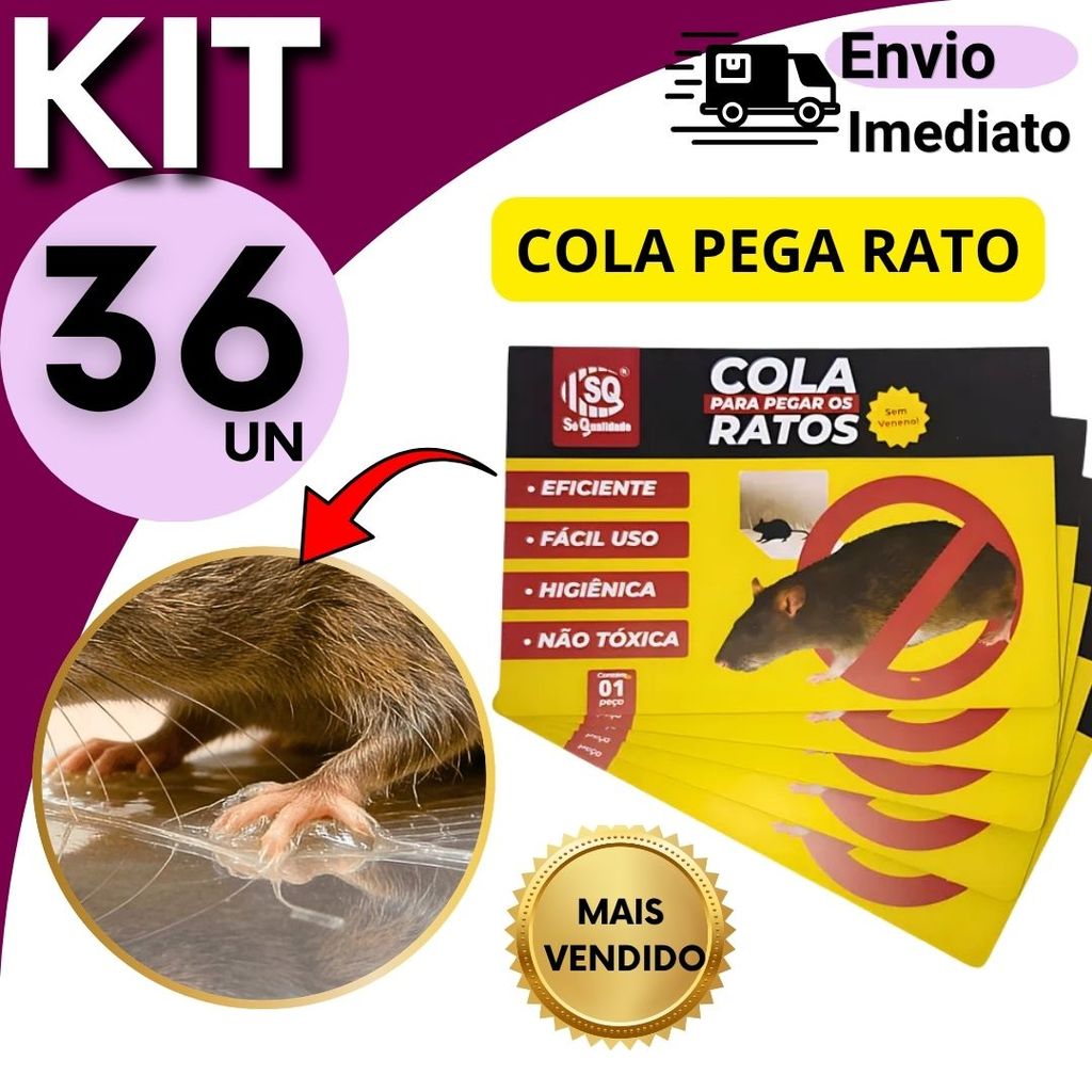 Armadilha Adesiva Forte 25x17cm 36 24 12 6 Peças Controle de Pequenos Invasores