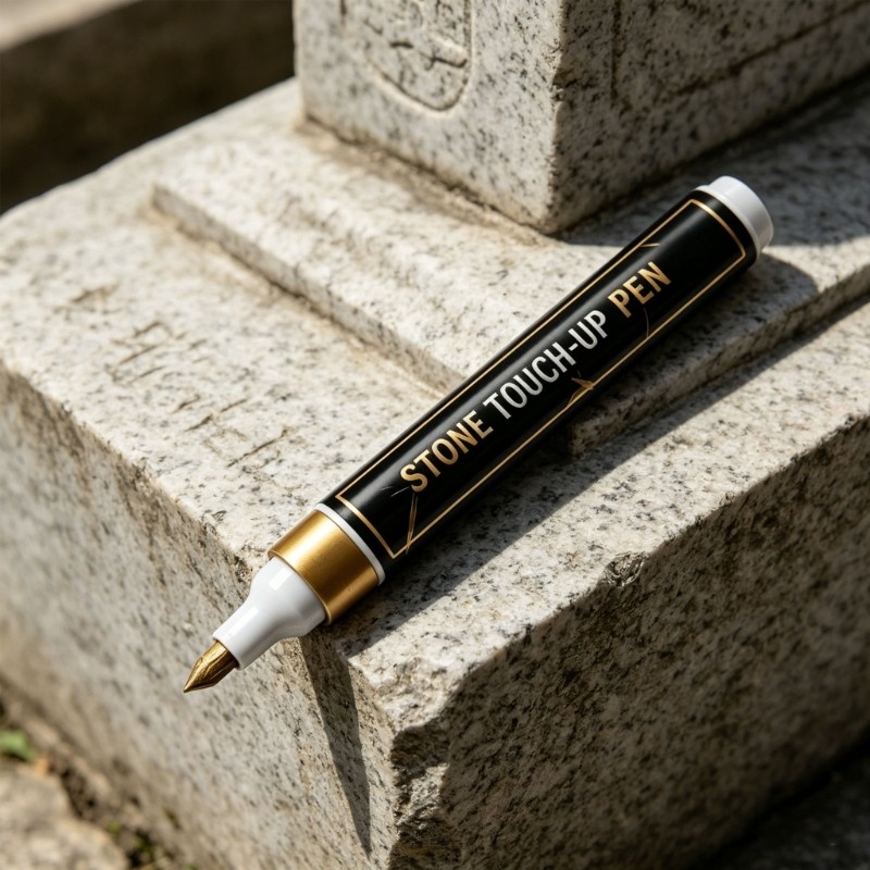 Caneta Marcadora De Lápide Dourada WRC Para Restaurar Inscrições De Sepultura Desbotadas De Ajustes De Pedra À Prova D'á