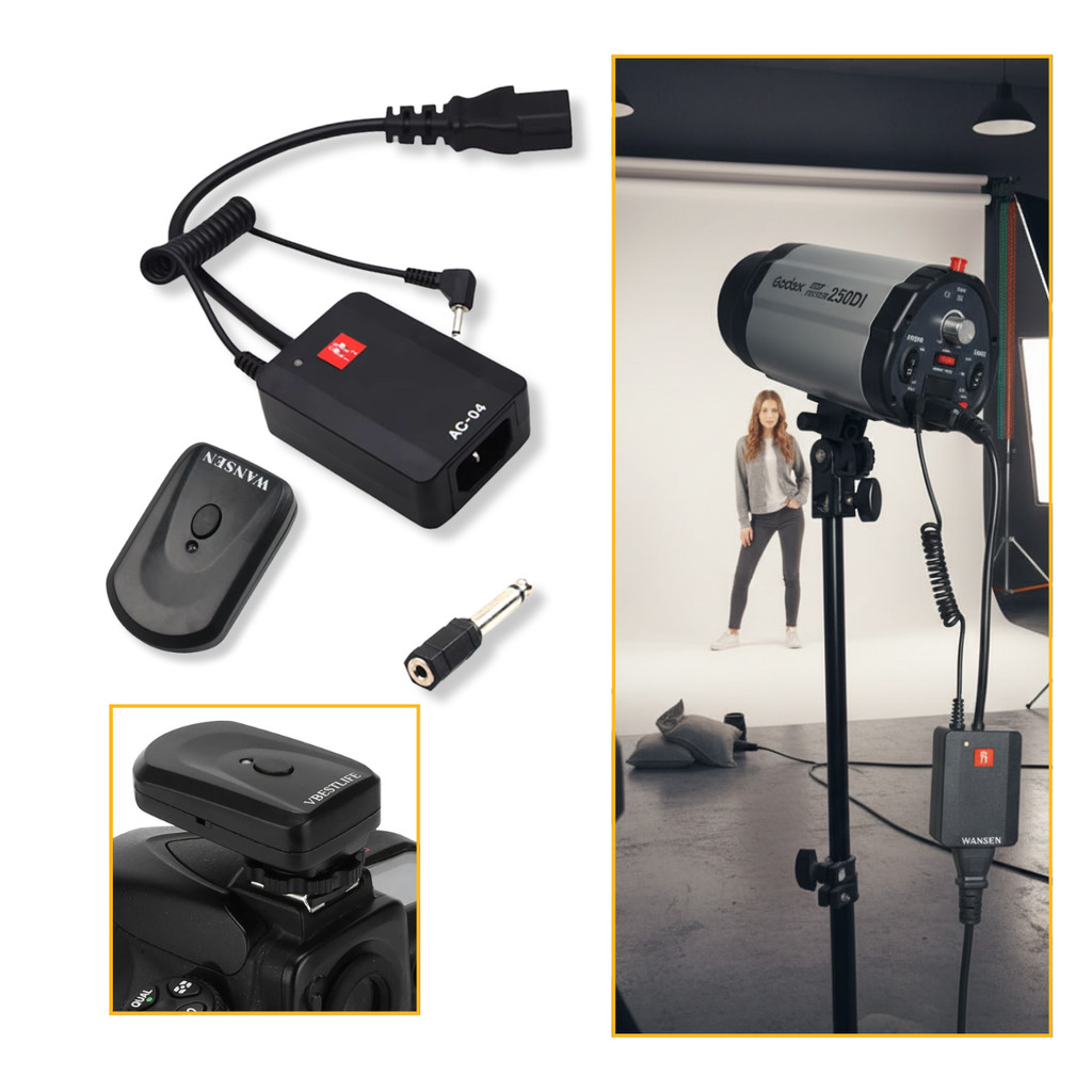 Radio Transmissor Disparador para Flash 4 Canais AC-04 Tpfoto