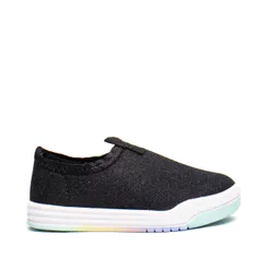Tênis Infantil Molekinha Baby Tecido Glitter Preto