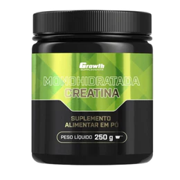 Creatina GROWTH Monohidratada  Suplemento Alimentar em Pó  250g