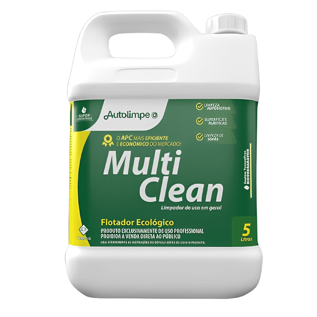 MULTICLEAN FLOTADOR ECOLOGICO 5 LITROS REMOVEDOR DE SUJIDADE