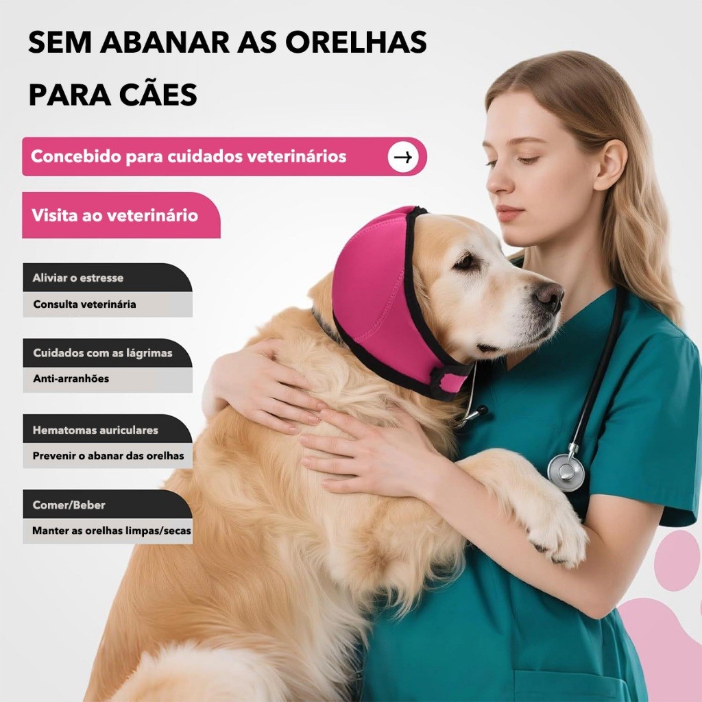 Protetor De Ouvido Calmante Para Cães , Capas Com Redução De Ruído Ajustável , Protetores De Animais