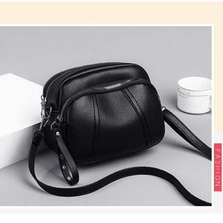 Bolsa Feminina Com Alça Lateral Transversal Faixa de Mão De Couro T210 LING em Oferta na Shopee