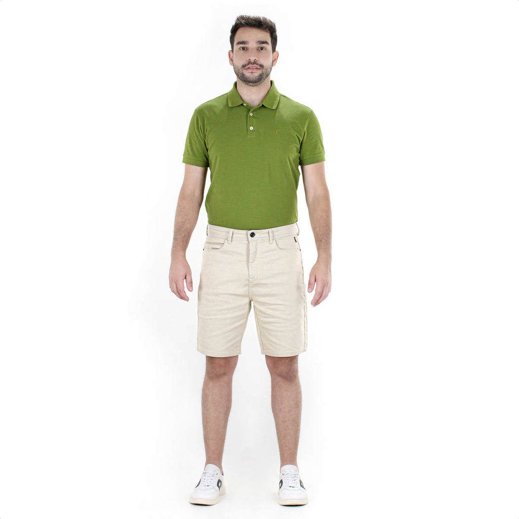 Bermuda Reserva Sarja Color Bege - Masculino