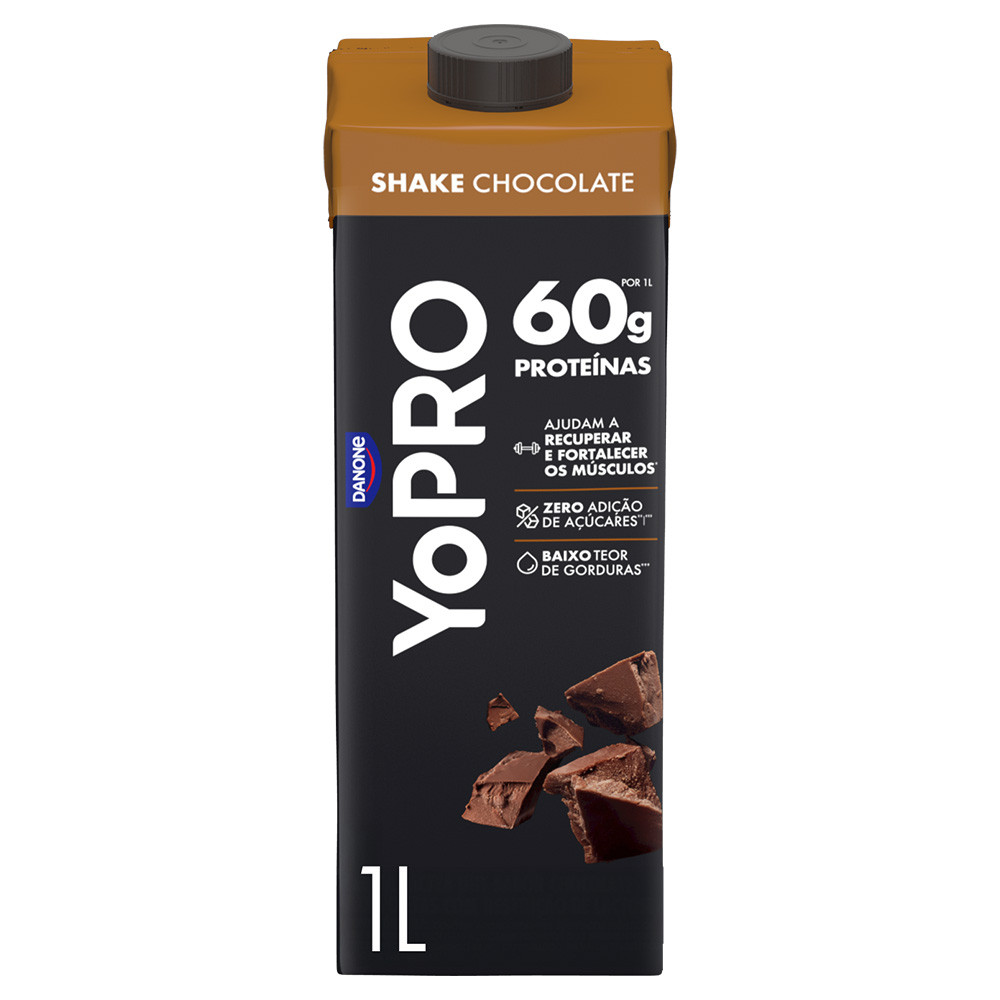 YoPRO Bebida Láctea UHT Chocolate 60g de proteínas 1L em Oferta na Shopee