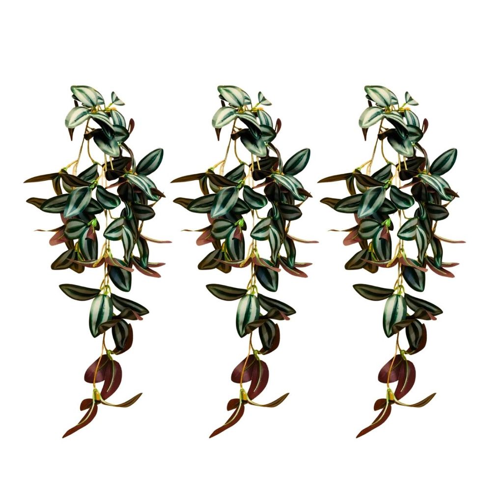 Kit 3 Buque Folhagem Pendente Lambari Planta Artificial