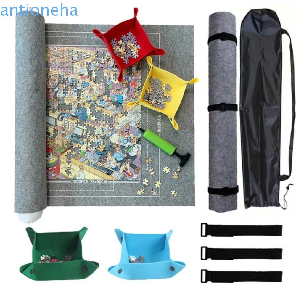 Conjunto De Tapete De Armazenamento De Quebra-Cabeça ANTIONEHA , Almofada Protetora De 1500/2000/3000 Peças , Com Bastão