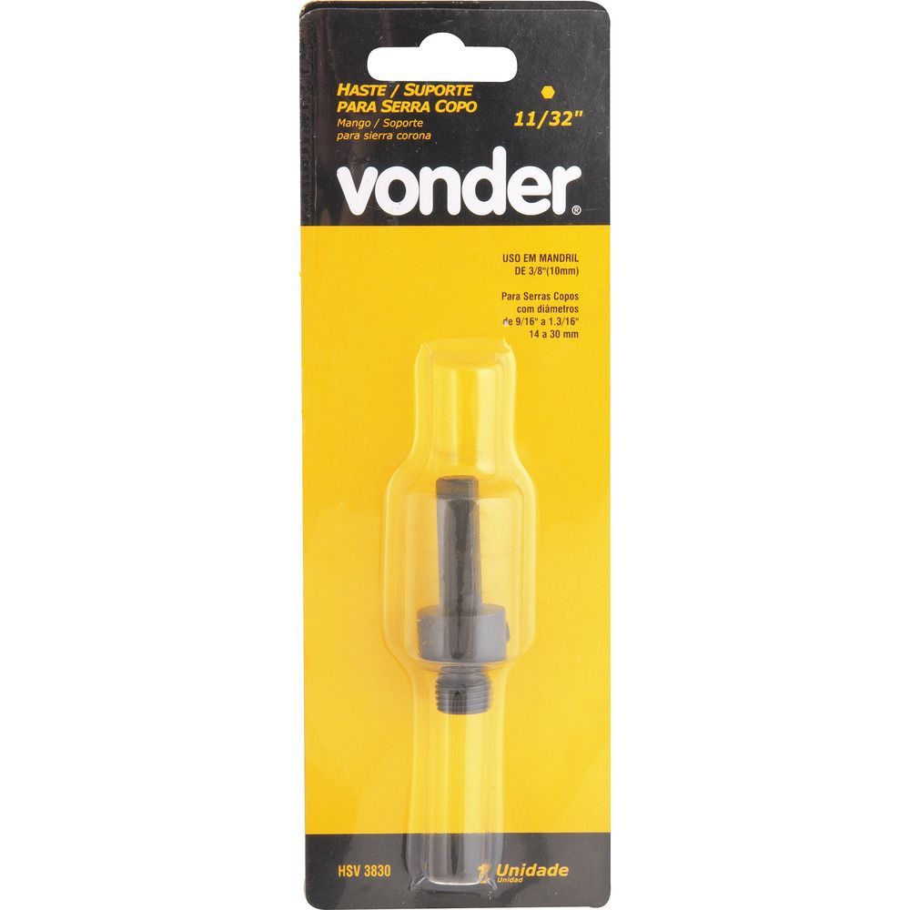 Suporte para Serra Copo 14-30mm Haste 11/32 Hsv3830 Vonder