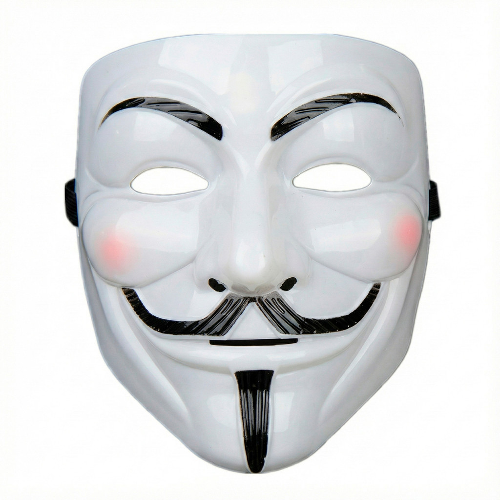 Máscara V De Vingança Acessório Para Fantasia Anônimos Cosplay Careta em Oferta na Shopee