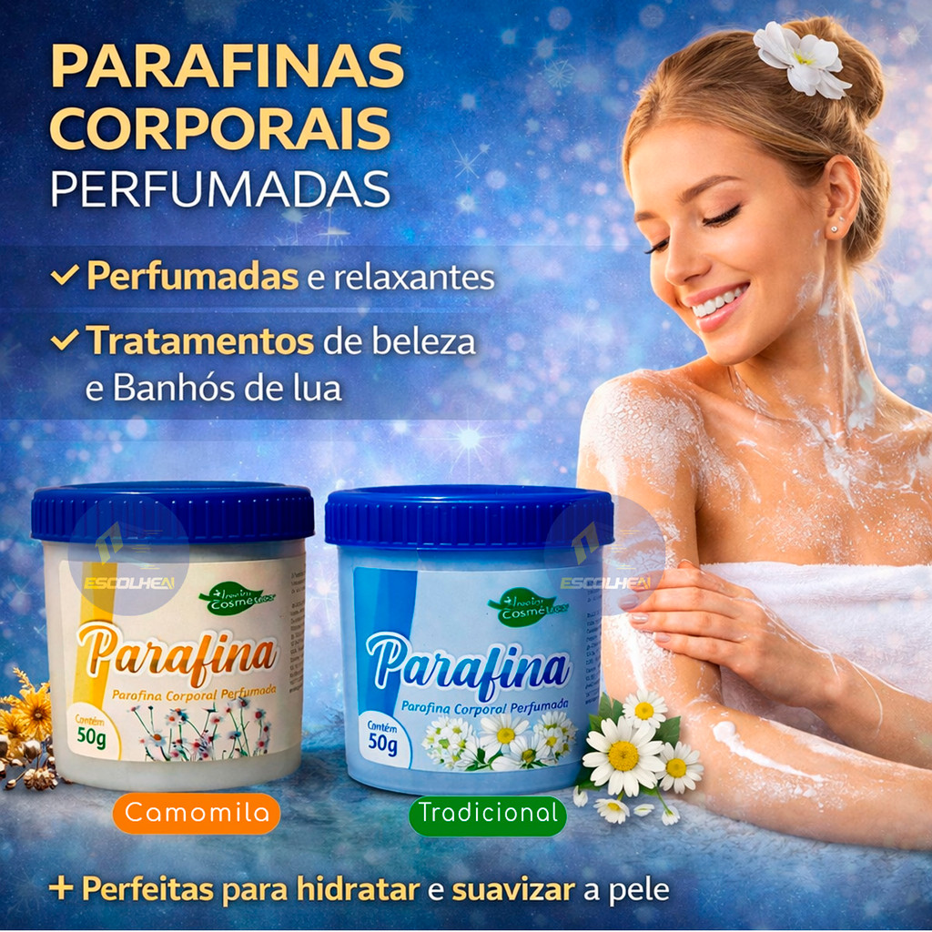Parafina Corporal Perfumada Ativador De Bronze 50g Camomila & Tradicional