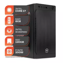 Computador Home Essential S, Intel Core i7, 8GB DE RAM, SSD 120GB