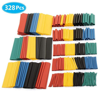 Kit TUBO ISOLANTE TERMO RETRATIL 328 Unidades Colorido