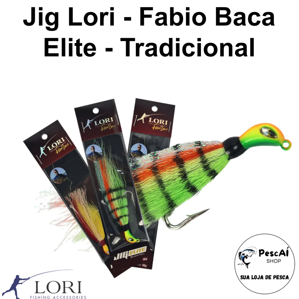 Isca Artificial - Lori Fishing - Jig - Fabio Baca Elite - Tradicional - Tamanho M - 12 g - Tucunaré em Oferta na Shopee