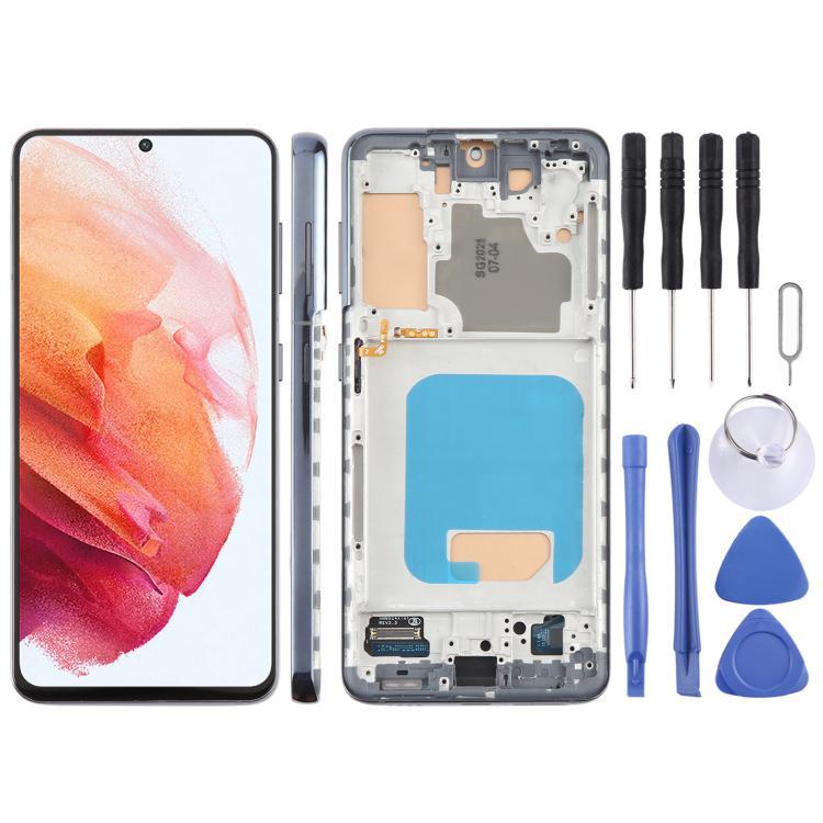 Envio No Mesmo Dia Para Samsung Galaxy S21 5G SM-G991B 6.12 Polegadas TFT LCD Digitalizador De Tela Conjunto Completo Co