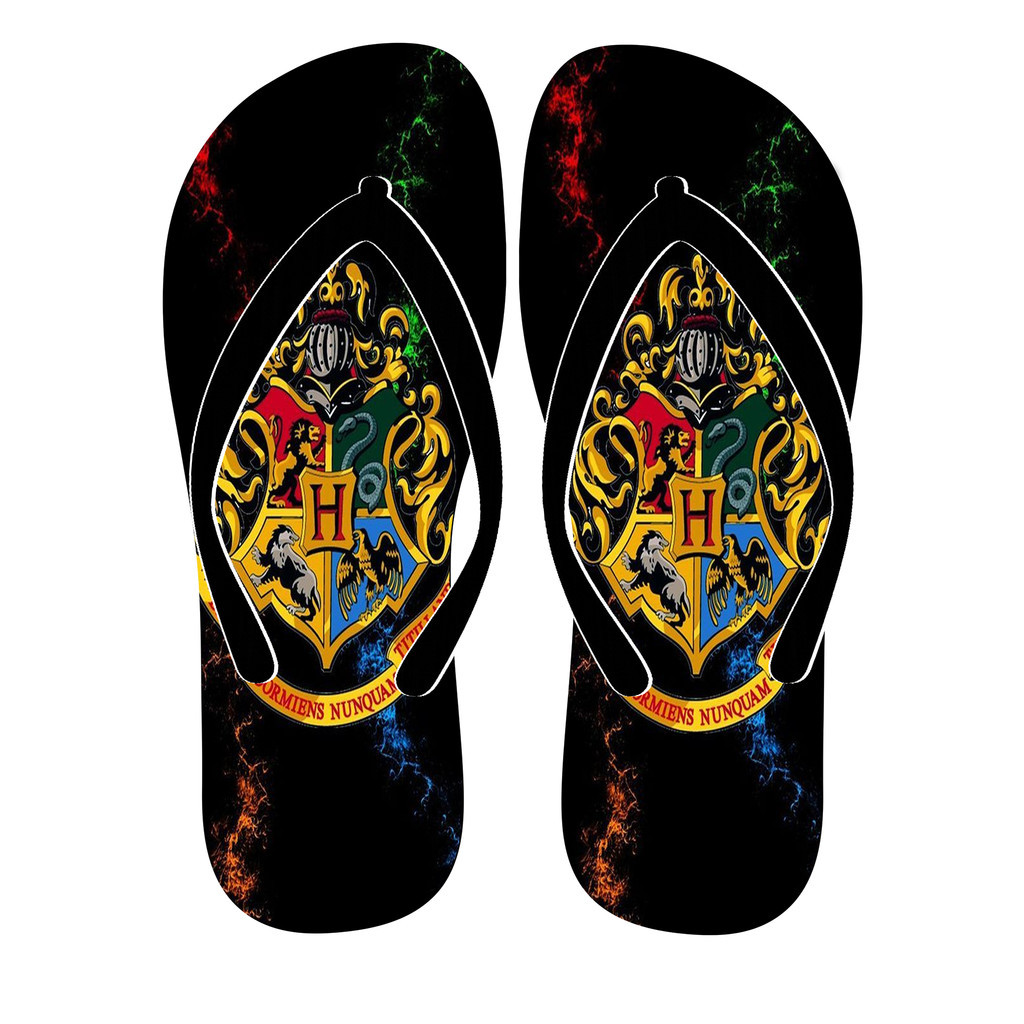 Chinelo Adulto e Infantil Harry Potter Casas de Hogwarts - Grifinória - Sonserina - Lufa-Lufa - Corvinal