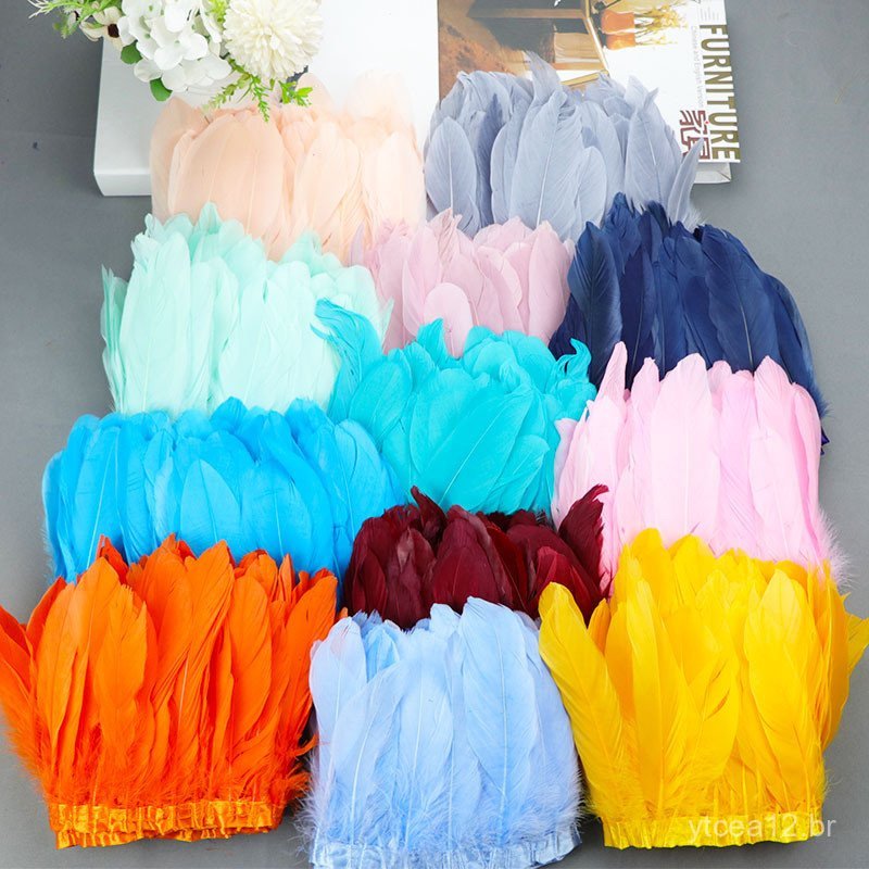 Fabricante atacadista de grandes serpentinas, acessórios para vestidos de noiva, fitas de penas coloridas para DIY, aces