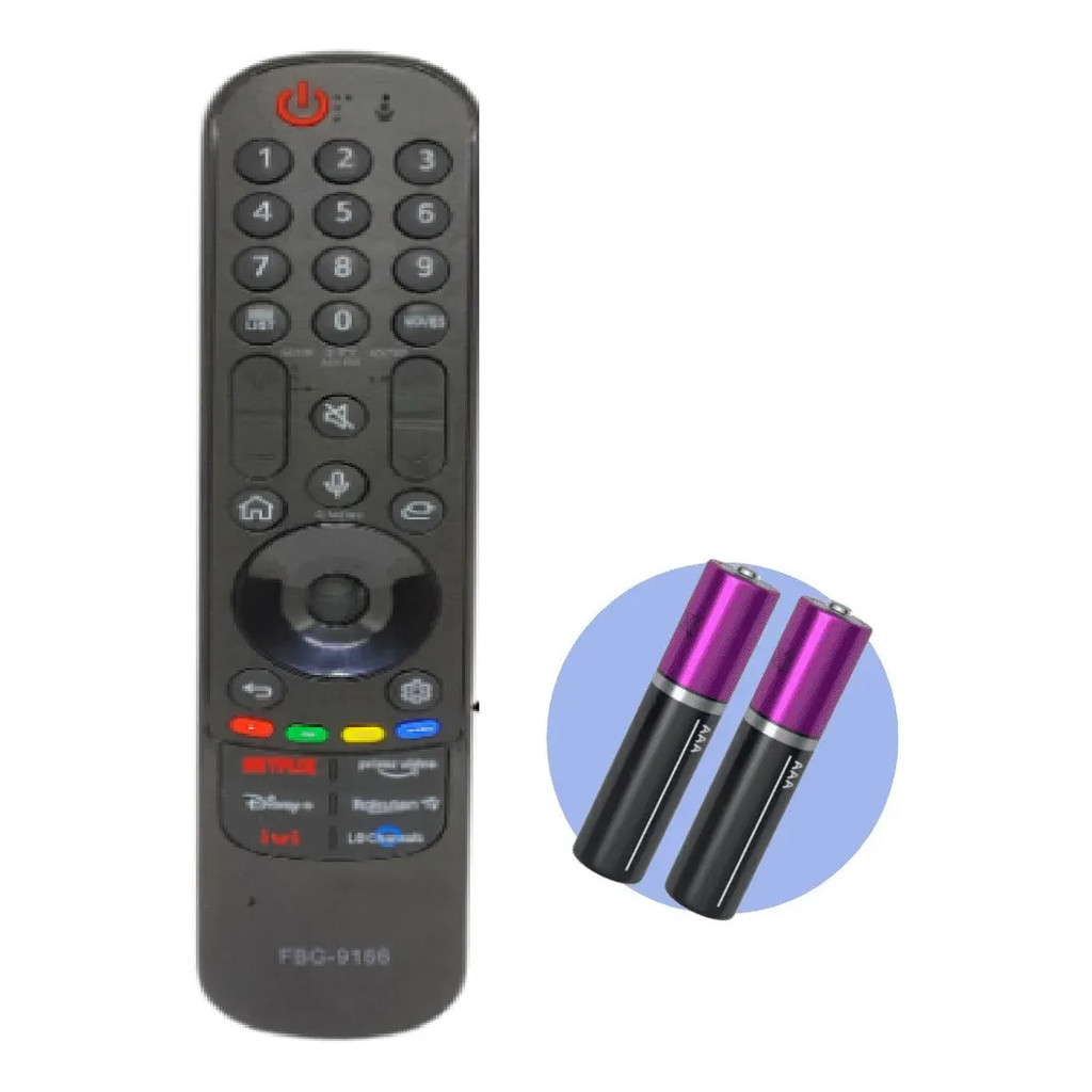 Controle Remoto Smart Compatível C/ LG (sem Mouse E Voz)