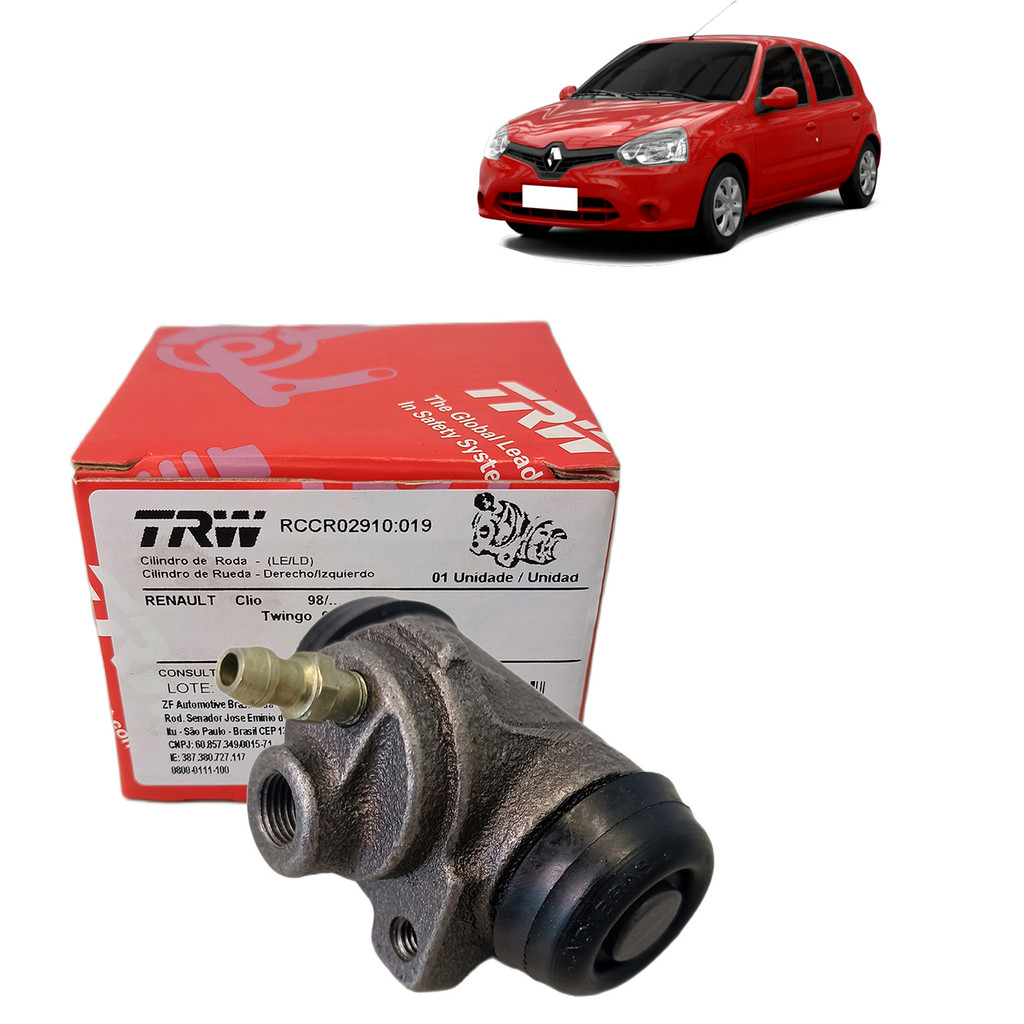 Cilindro Burrinho Freio Roda Tras Renault Clio 1.6 1999 a 09 em Oferta na Shopee