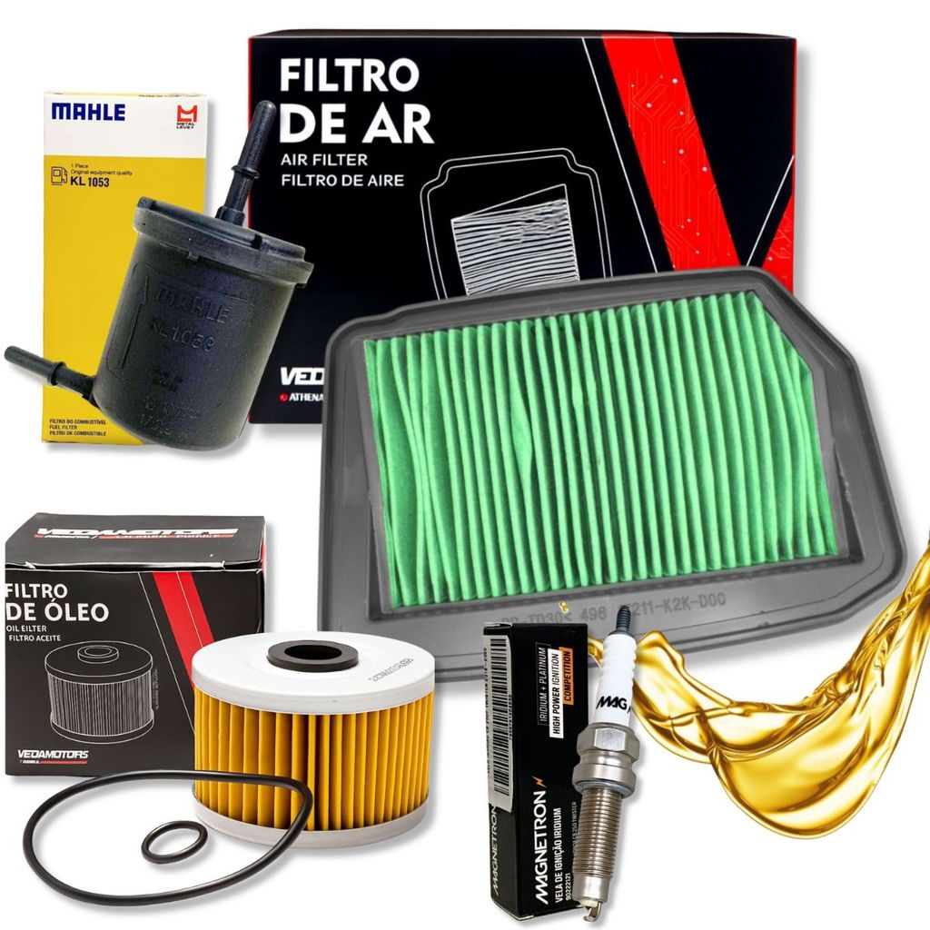 Kit de Filtros + Vela Iridium Cb 300f Twister