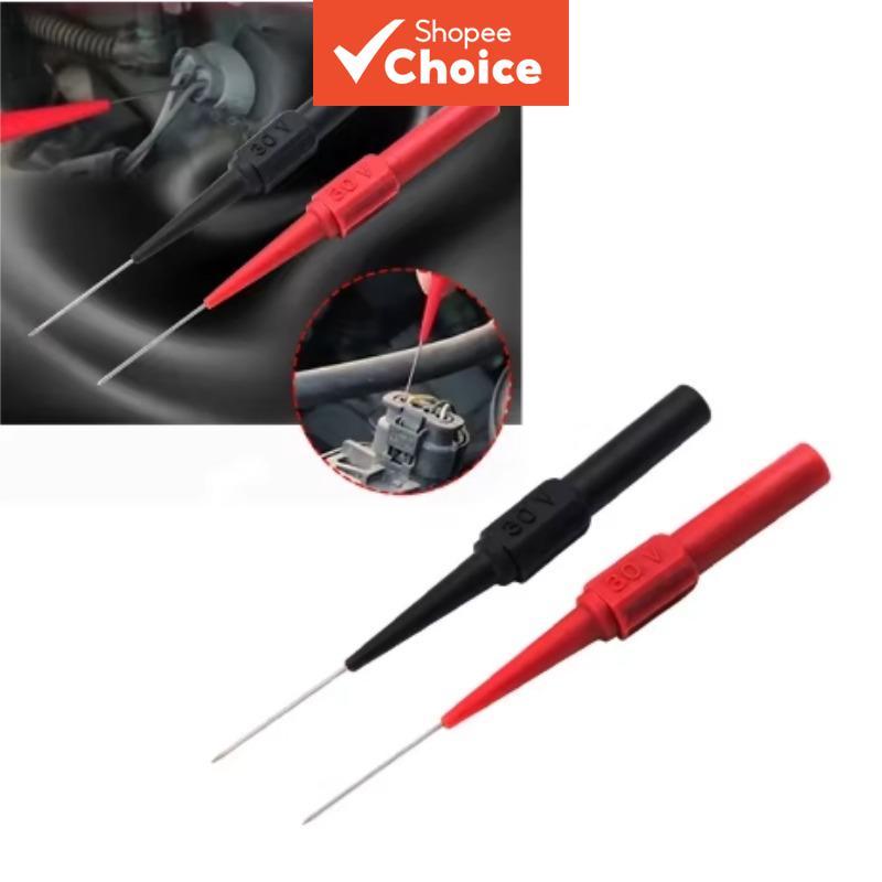 Cabos De Teste De Multímetro Automático 0.7Mm 30V Sondas De Ponta De Agulha De Piercing Traseiro Ferramenta De Diagnósti