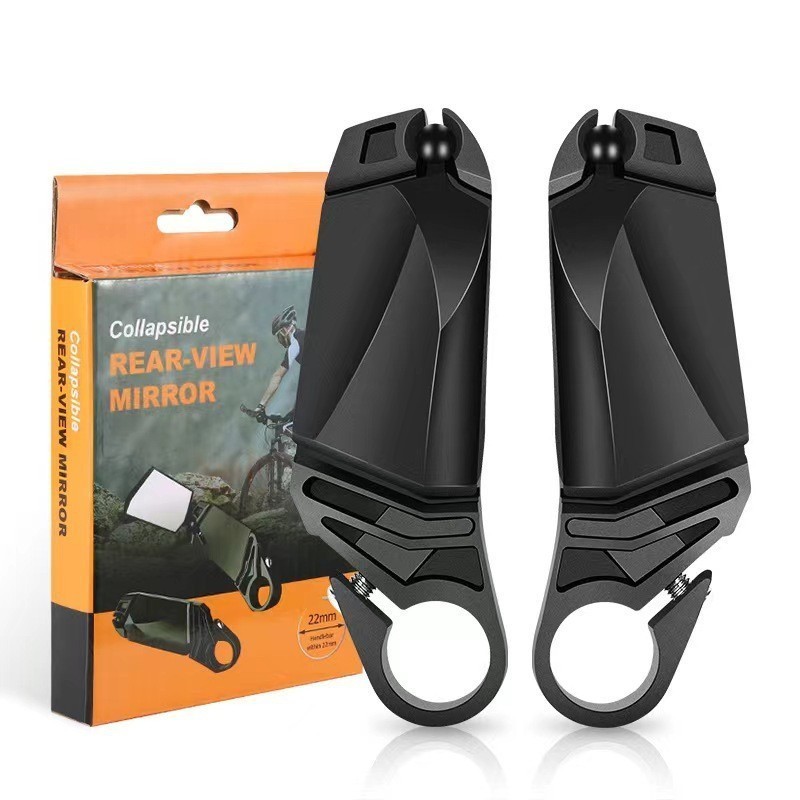Bicicleta liga de alumínio espelho retrovisor Mountain Road bicicleta refletor dobrável 360 graus rotação equitação