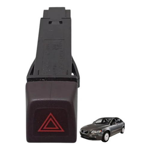Botao Painel Pisca Alerta Volvo S40 2005 2006 2007
