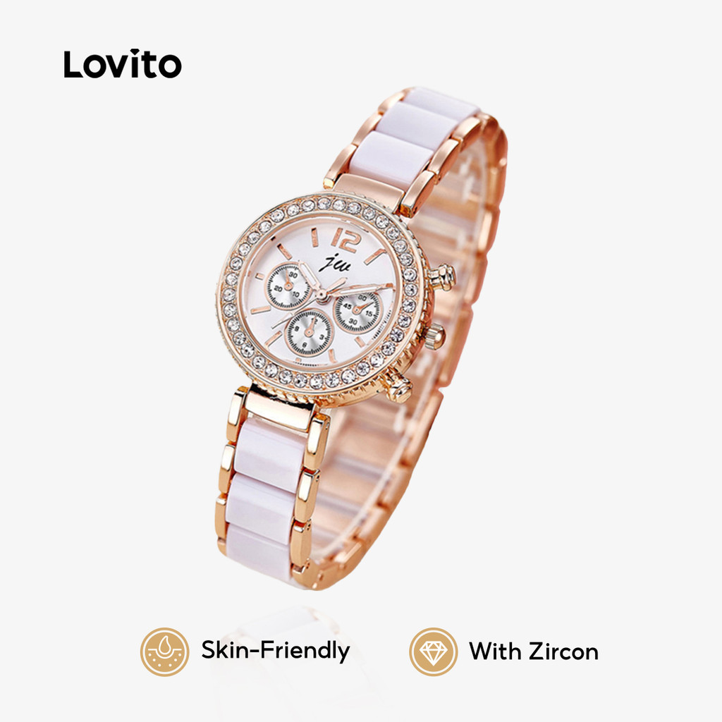 Lovito Relógio Casual Clássico e Versátil Quartzo LFA108025