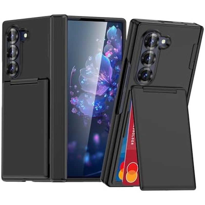 Compatível Com Carteira Galaxy Z Fold 6 Porta-Cartão De Crédito & amp ; Suporte
