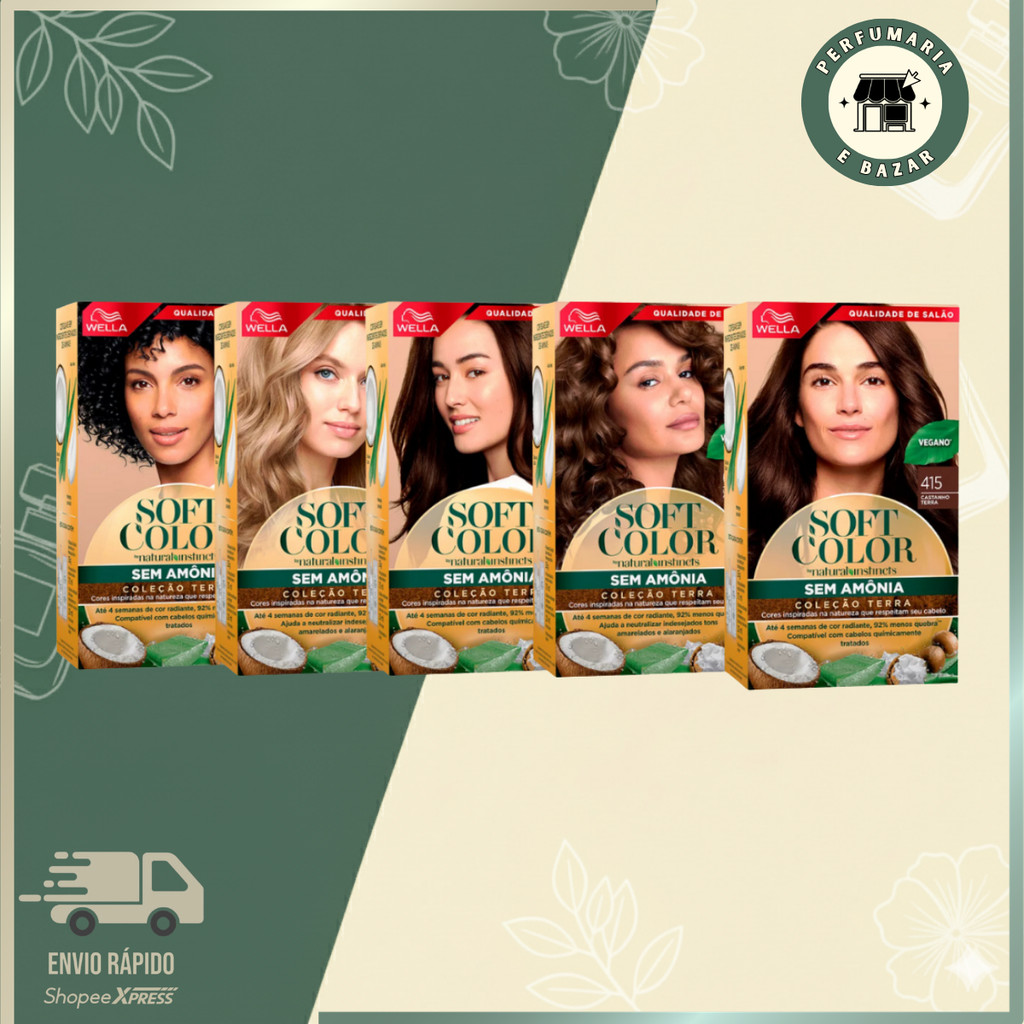 NOVAS COLORAÇÕES KIT SOFT COLOR / COLEÇÃO TERRA.