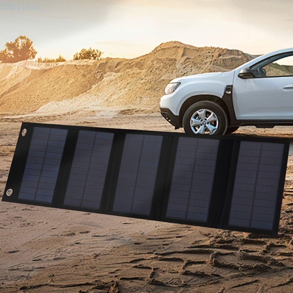 Painel De Carregamento Solar BLISSC , Painéis Solares Portáteis De Geração De Energia Fotovoltaicos Dobráveis