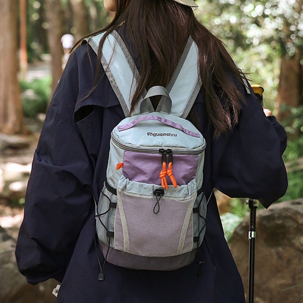 Esportes ao ar livre montanhismo saco feminino grande capacidade lazer versão coreana estudante classe saco de escola mo