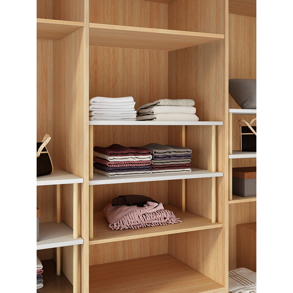 Guarda-roupa em camadas Rack guarda-roupa divisória sapato armário partição interna armário partição ferramenta útil pra