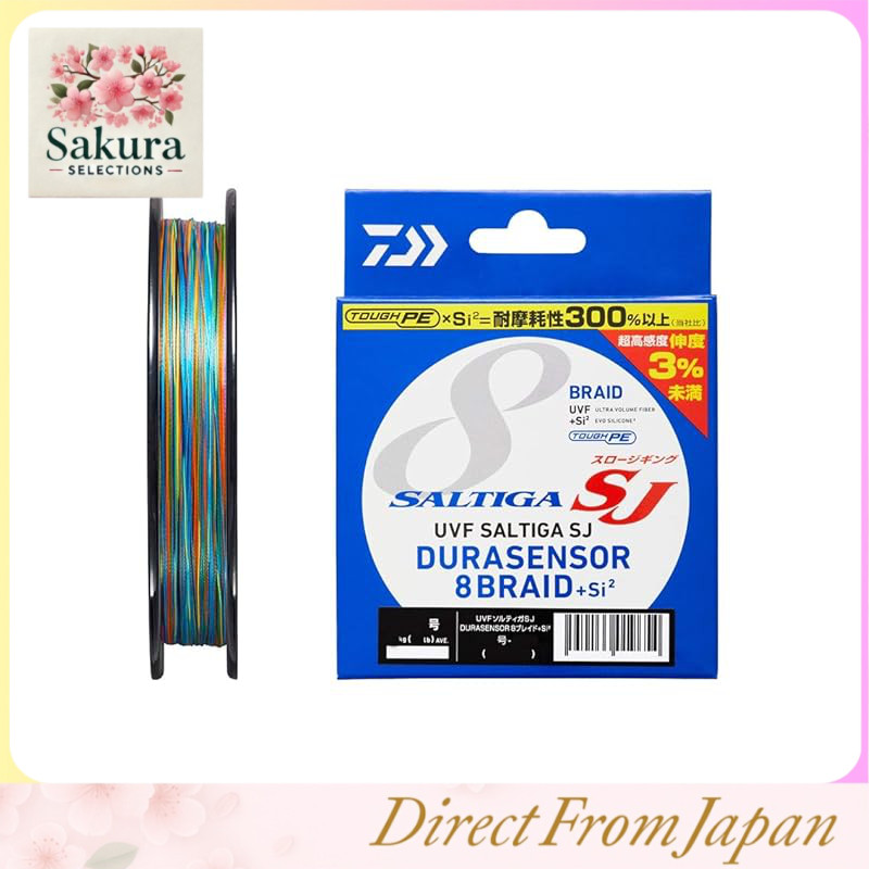 DAIWA UVF Saltiga SJ Durasensor ×8 + Si2 PE Fishing Line with 5-Color Marking
