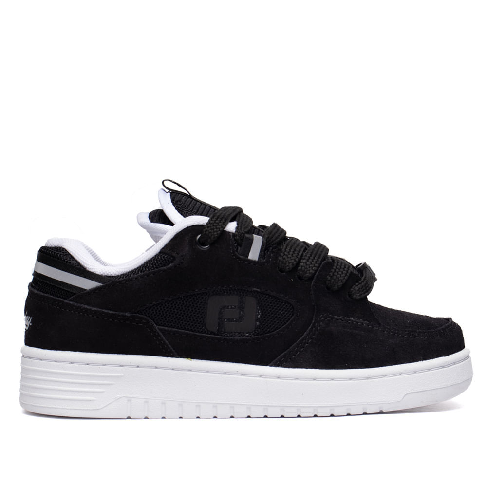 Tênis Masculino Freeday Switch Camurça Preto/Branco